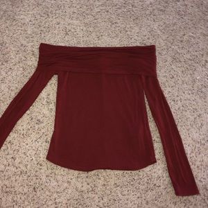 off the shoulder long sleve